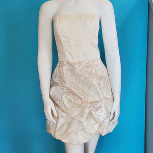 Jessica McClintock for Gunne Sax Ivory Party Dress